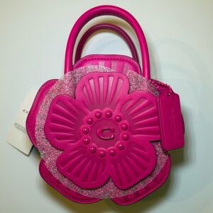 Coach Tea Rose Crossbody in Dragonfruit